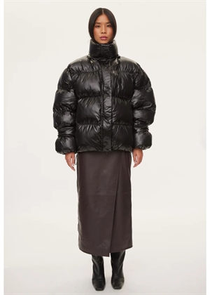 Active hood jakke Black Pearl Oval Square 